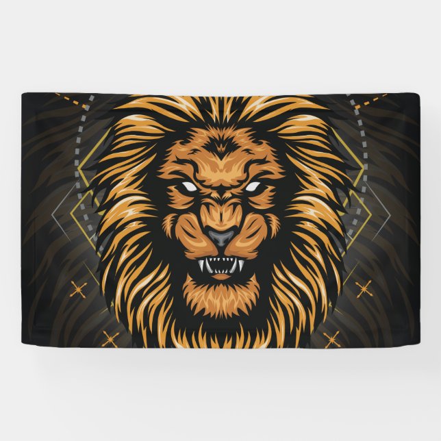 Lion head  banner (Horizontal)