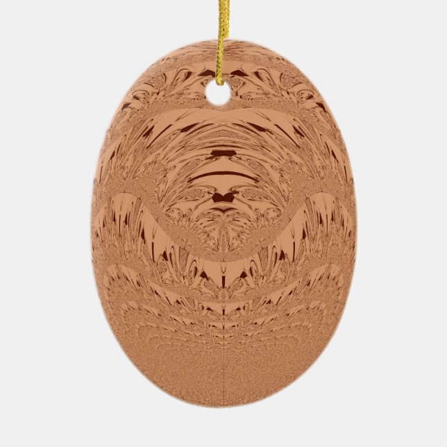 Lion head ceramic ornament (Front)