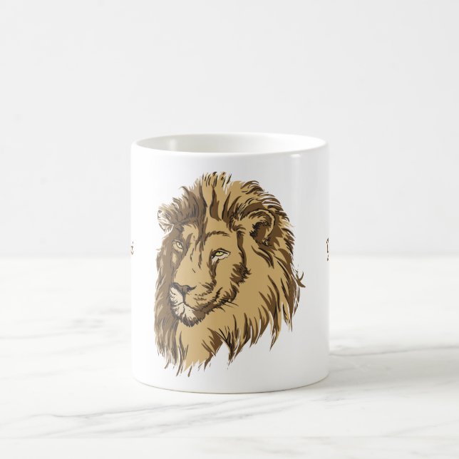 Lion head custom mug (Center)