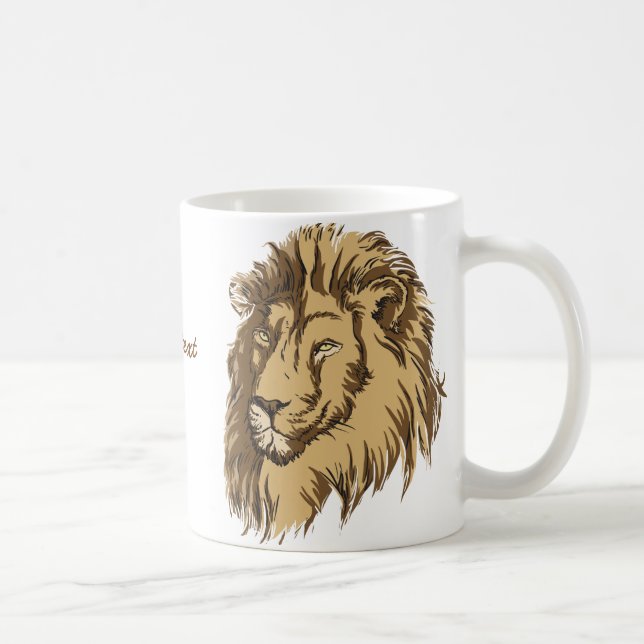 Lion head custom mug (Right)