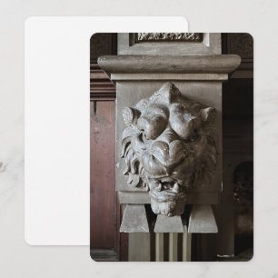 Lion Head Flat Holiday Card