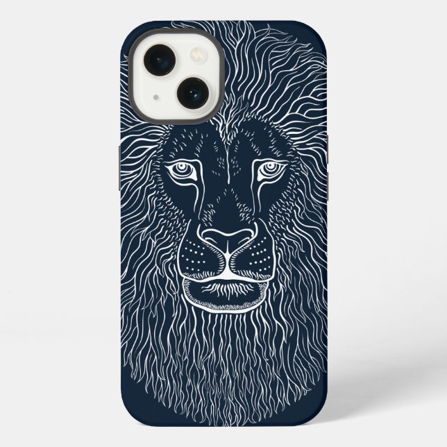 Lion Head Graphics iPhone Case (Back)