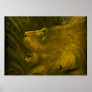 Lion Head – Henri Rousseau Poster