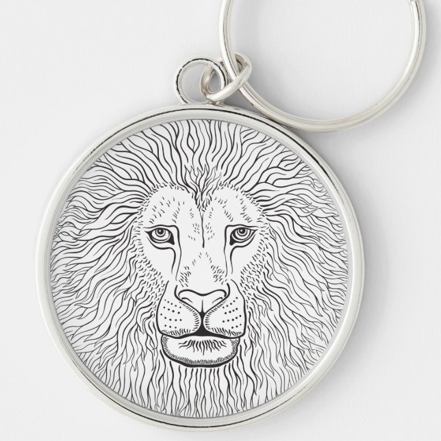 Lion head keychain (Front)
