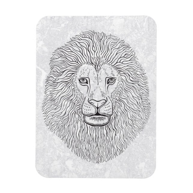 Lion head magnet (Vertical)