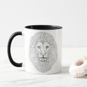 Lion head mug
