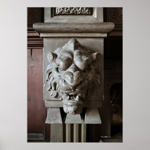 Lion Head Poster