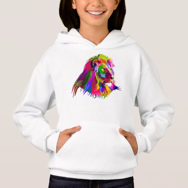 Lion  Head Prismatic Pop Art Design-62502 (Front)