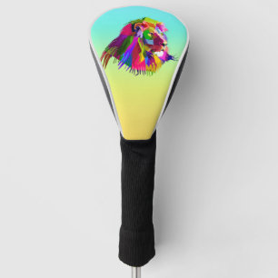 Lion Head Prismatic Pop Art Design-62502 Golf Head Cover
