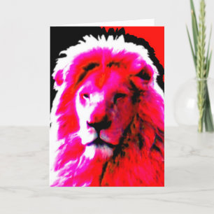 Lion Head rose 'Joyeux anniversaire' carte de voeu