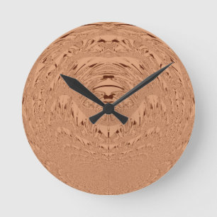 Lion head round clock