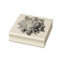 Lion head stamp