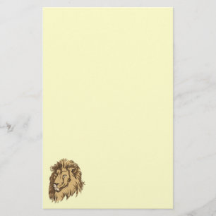 Lion head stationery