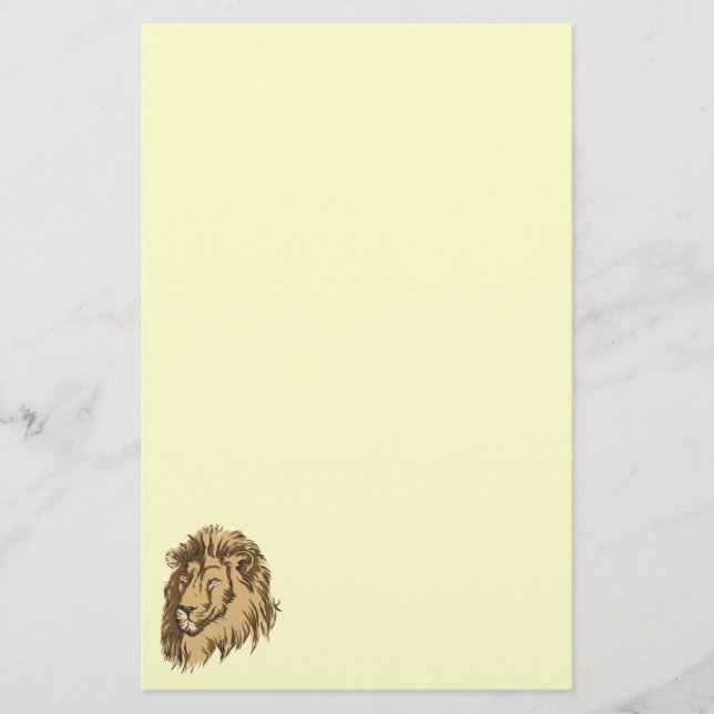 Lion head stationery (Front)