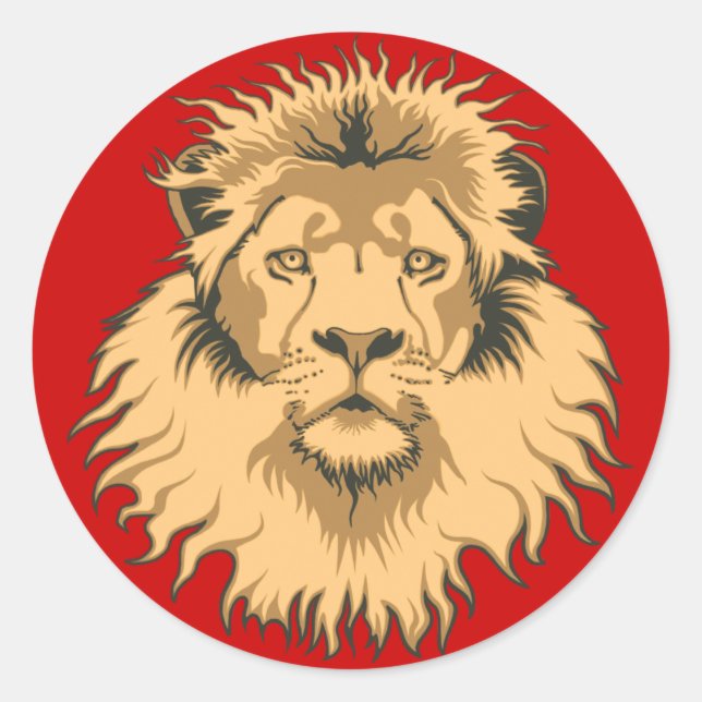Lion Head Sticker (Front)