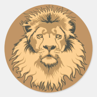 Lion Head Sticker