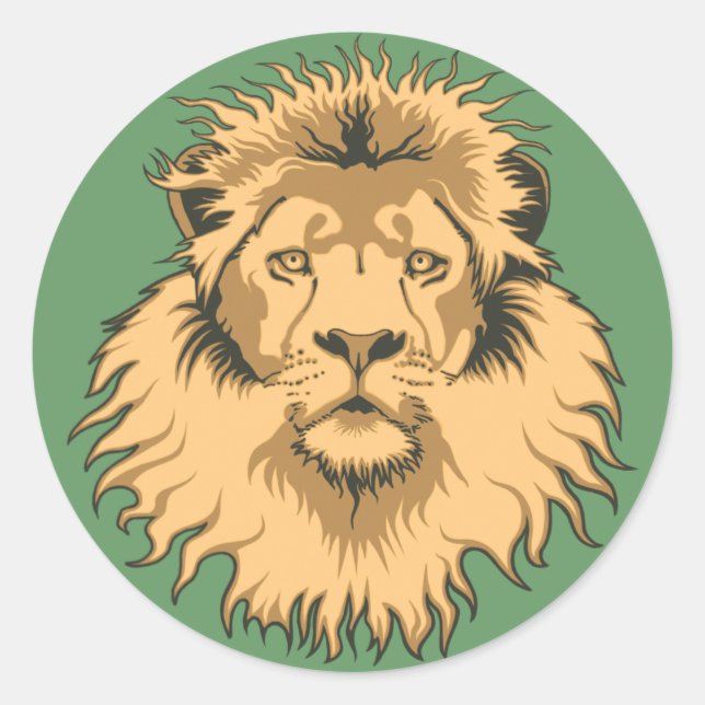 Lion Head Sticker (Front)