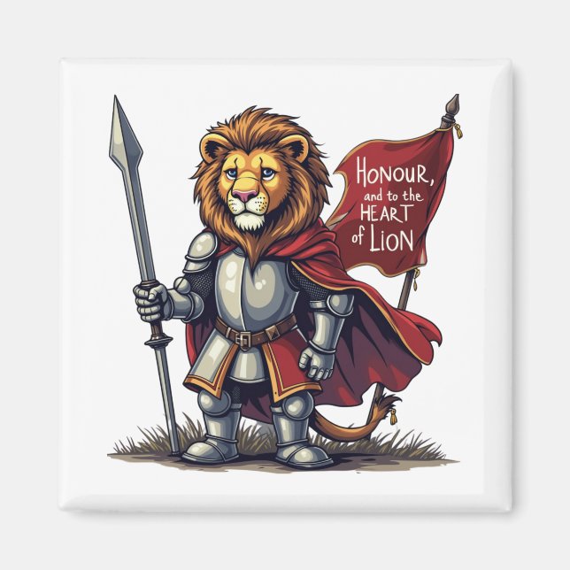 Lion heart magnet (Front)