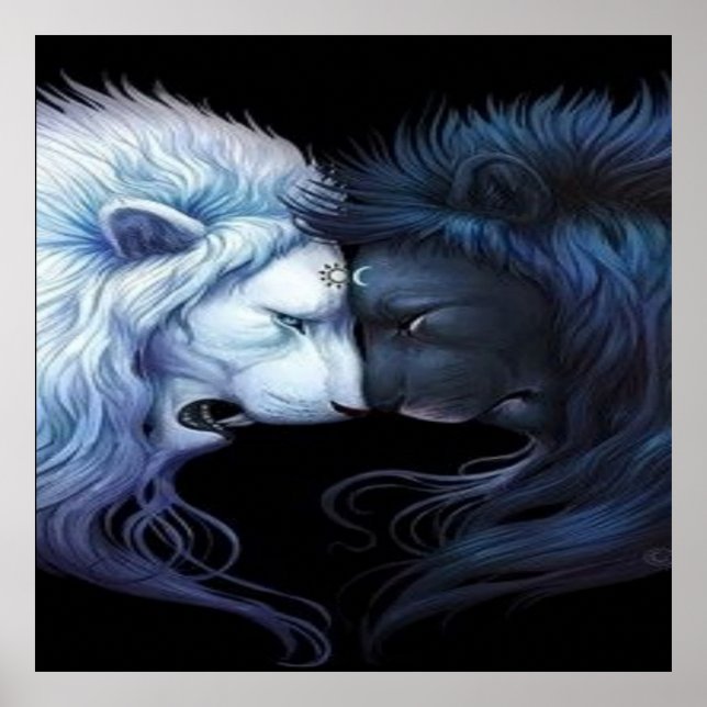 Lion Heart Yin & Yang Poster (Front)