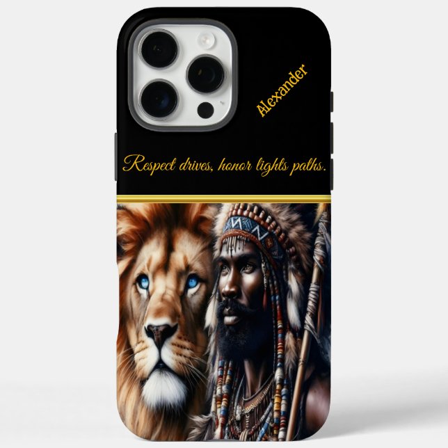 Lion-hearted warrior,  Case-Mate iPhone case (Back)