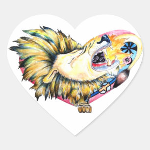 lion heartimal sticker