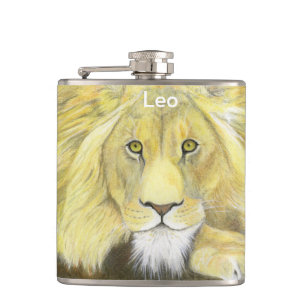 Lion Hip Flask