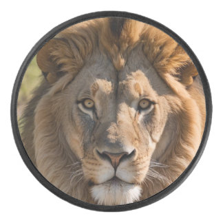Lion Hockey Puck