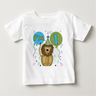 Lion I'm 1 First Birthday Tshirts and Gifts