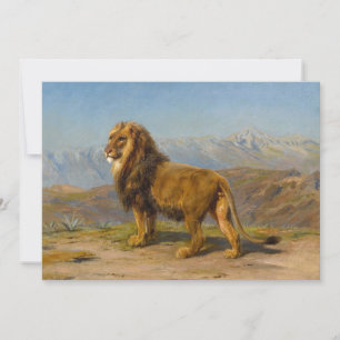 Lion in a Mountainous Landscape   Rosa Bonheur