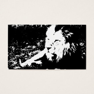 Lion in Black and White
