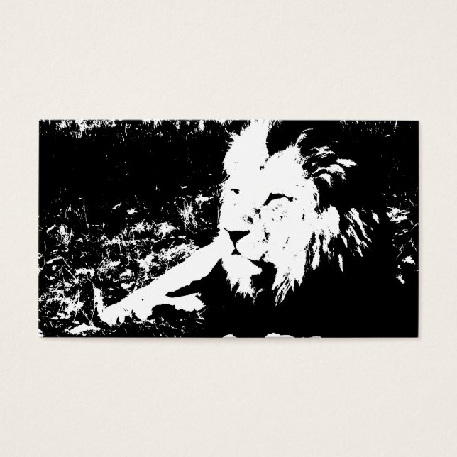 Lion in Black and White (Front)