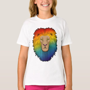 Lion in Rainbow Colours T-Shirt