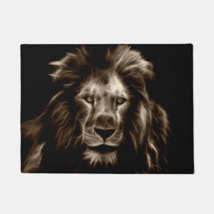 Lion in Sepia Doormat