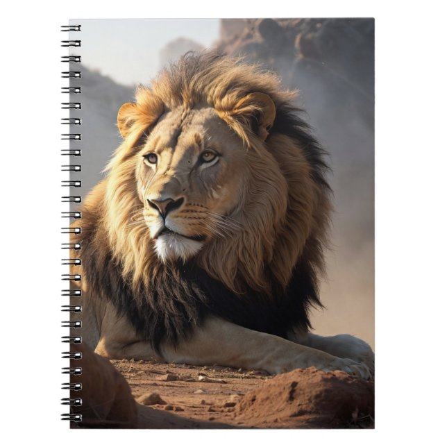 Lion in the Dust Notebook (Front)