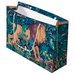 Lion in The Forest, William Morris Large Gift Bag