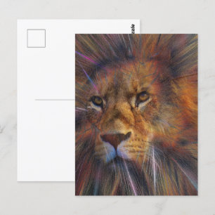 Lion in the Gallery Postcard