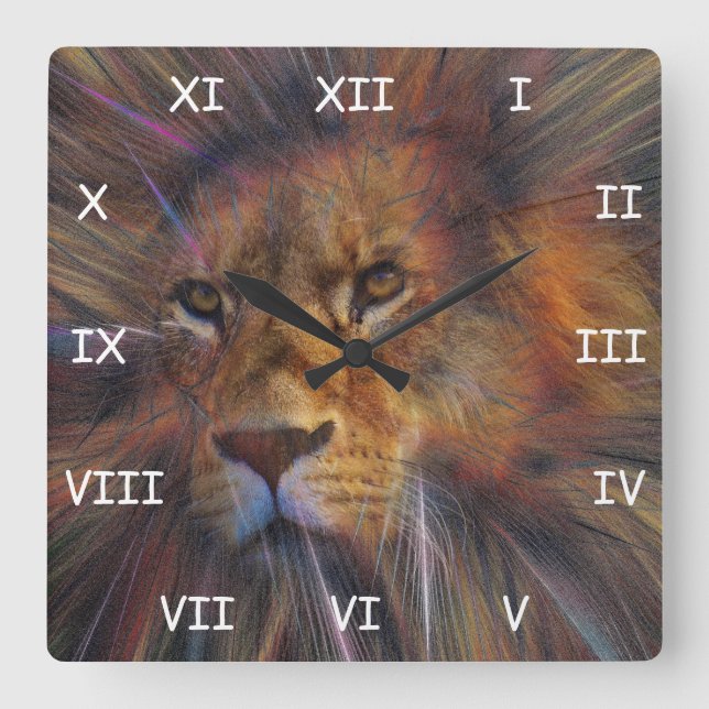 Lion in the Gallery Square Clock (Front)