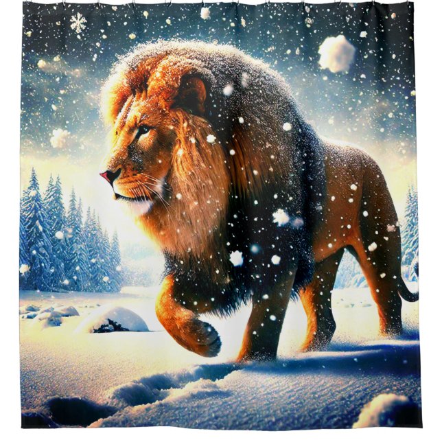 Lion in the Snow (Front)