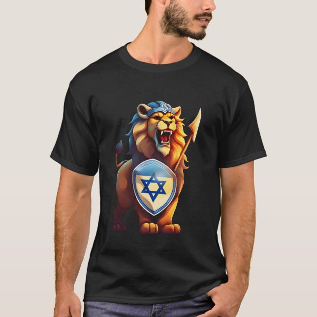  Lion Israel Viking T-Shirt (Front)