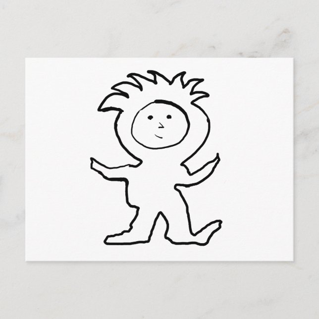 Lion Jammies Kid Postcard (Front)