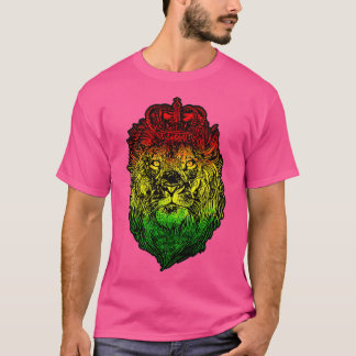 Lion Judah Rastafarian Ethiopian Lion - Reggaeton  T-Shirt
