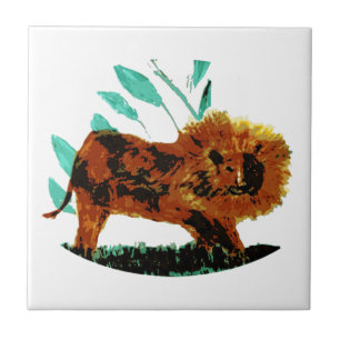 Lion Jungle Big Cat Tile