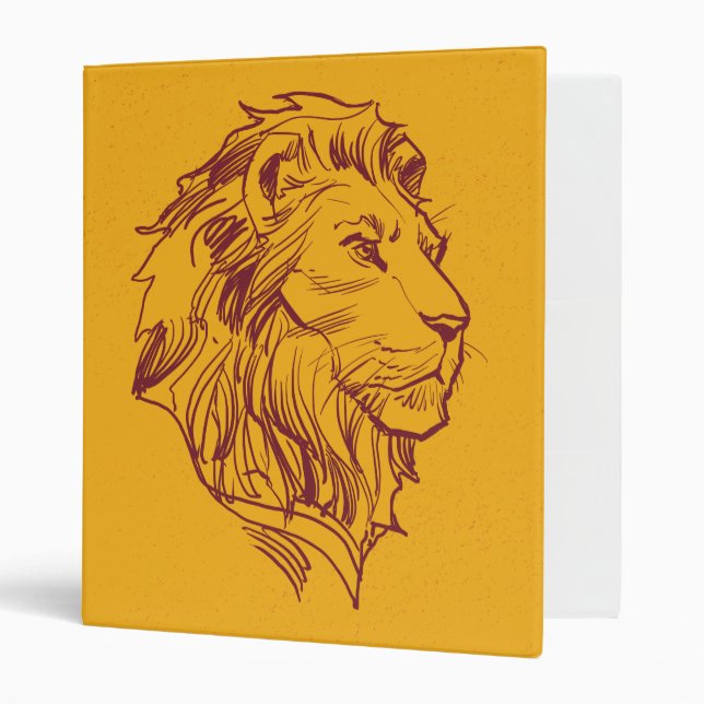 Lion King | Adult Simba Profile Sketch Binder (Front/Inside)