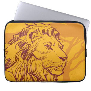 Lion King   Adult Simba Profile Sketch Laptop Sleeve