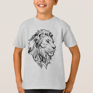 Lion King   Adult Simba Profile Sketch T-Shirt