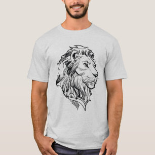 Lion King   Adult Simba Profile Sketch T-Shirt