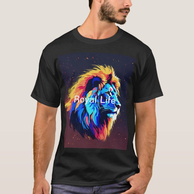 Lion King Basic Tee: Embrace Royal Life T-Shirt (Front)