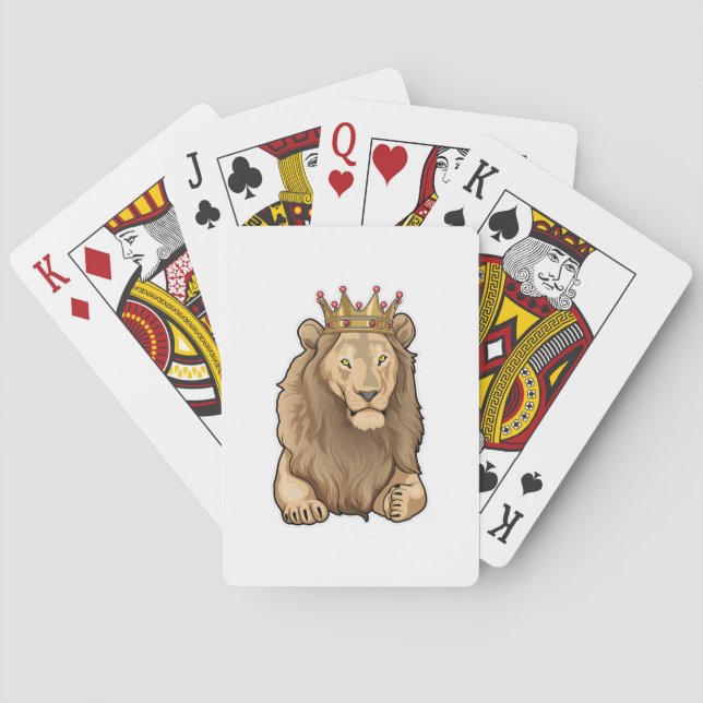 Lion King Crown Playing Cards (Back)