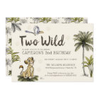 Lion King Deux Wild Second Birthday Invitation