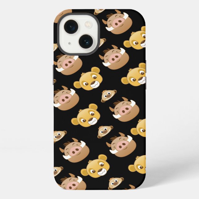 Lion King Emoji Land Pattern iPhone Case (Back)